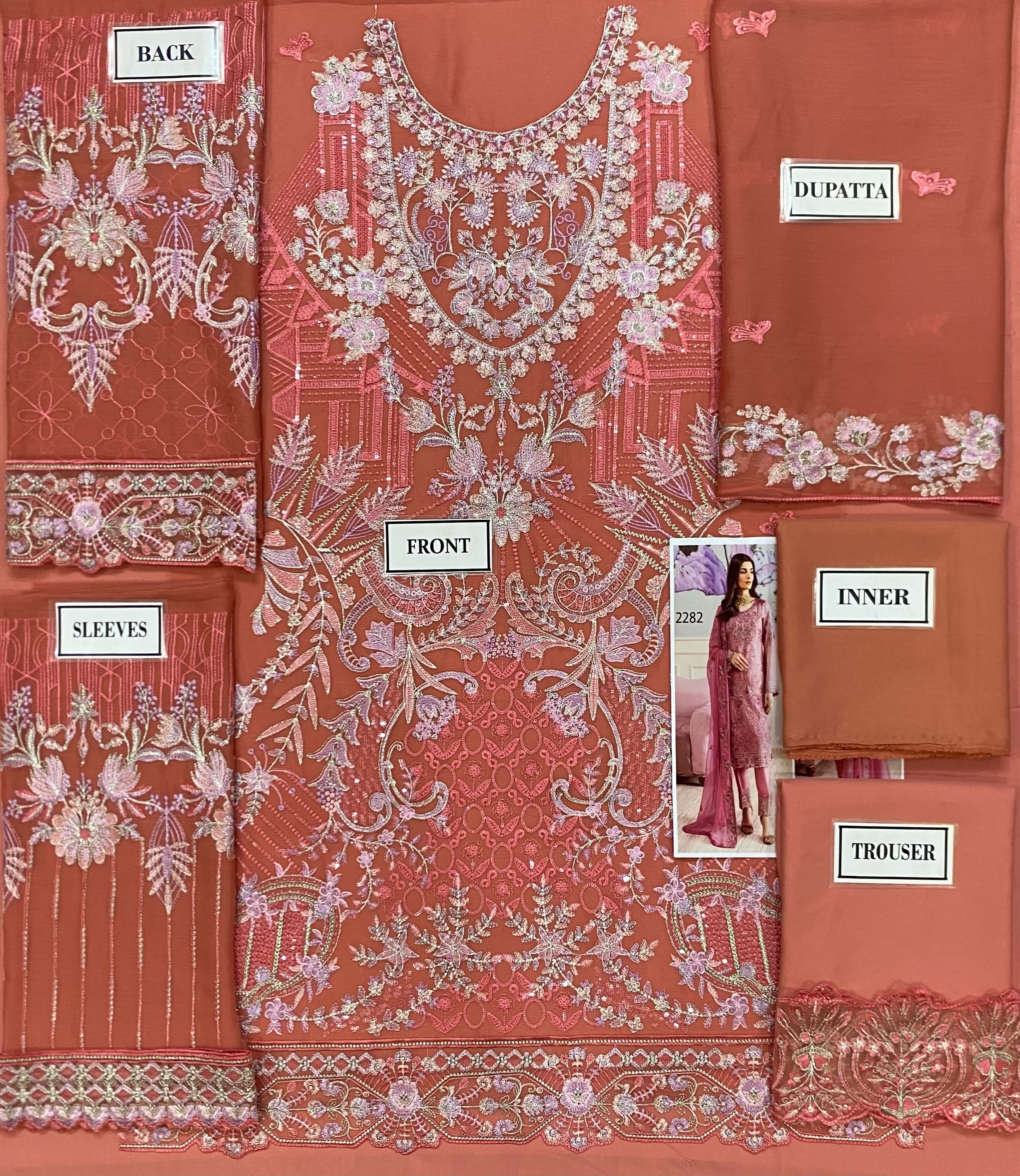 Ramsha Chiffon Embroidered Collection