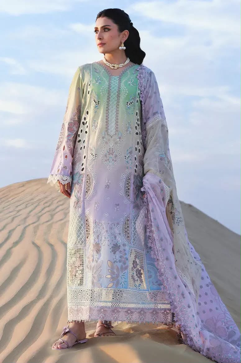 MARIA B TIE N DYE LUXURY CHIKENKARI