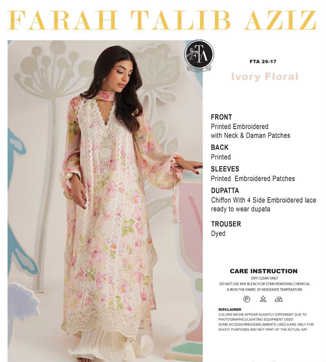 Presenting FARAH TALIB AZIZ Lawn Collection 2026