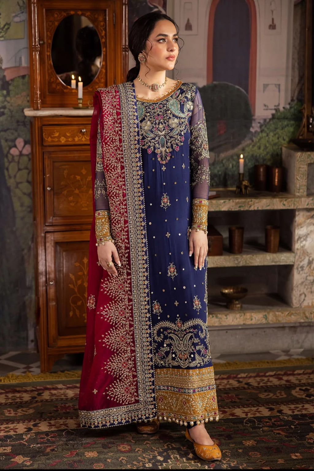 Nureh Chiffon Embroidered Unstitched Collection