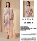 ☆Brand Name : MARIA B☆ Design Code : DS-2612 A/B☆