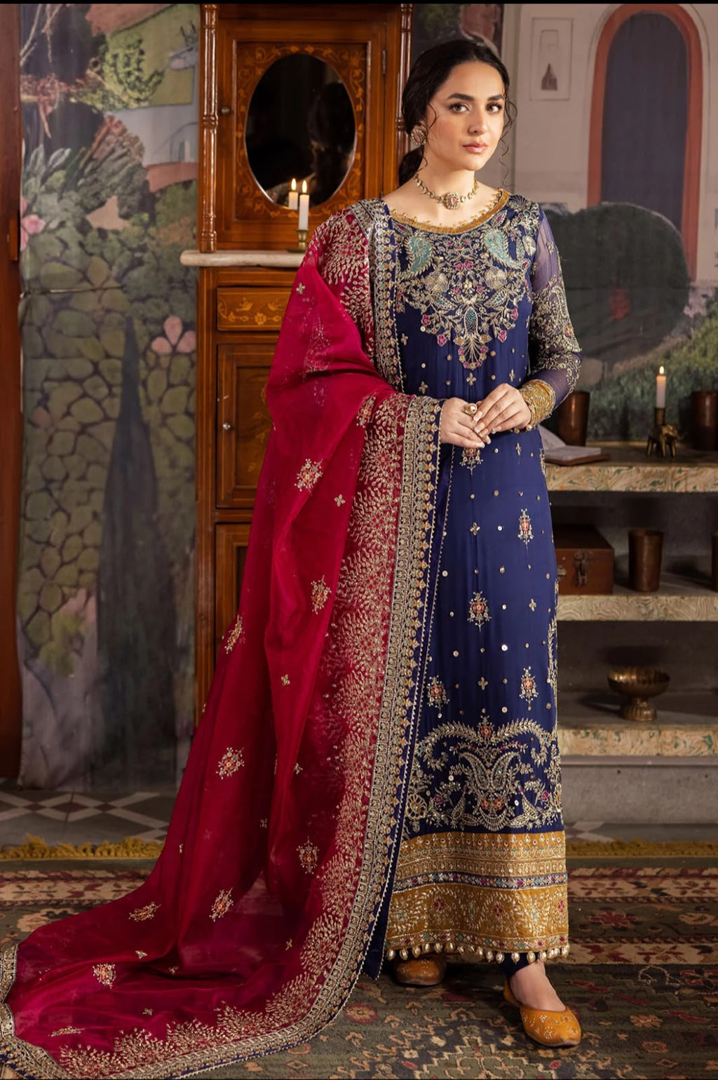 Nureh Chiffon Embroidered Unstitched Collection