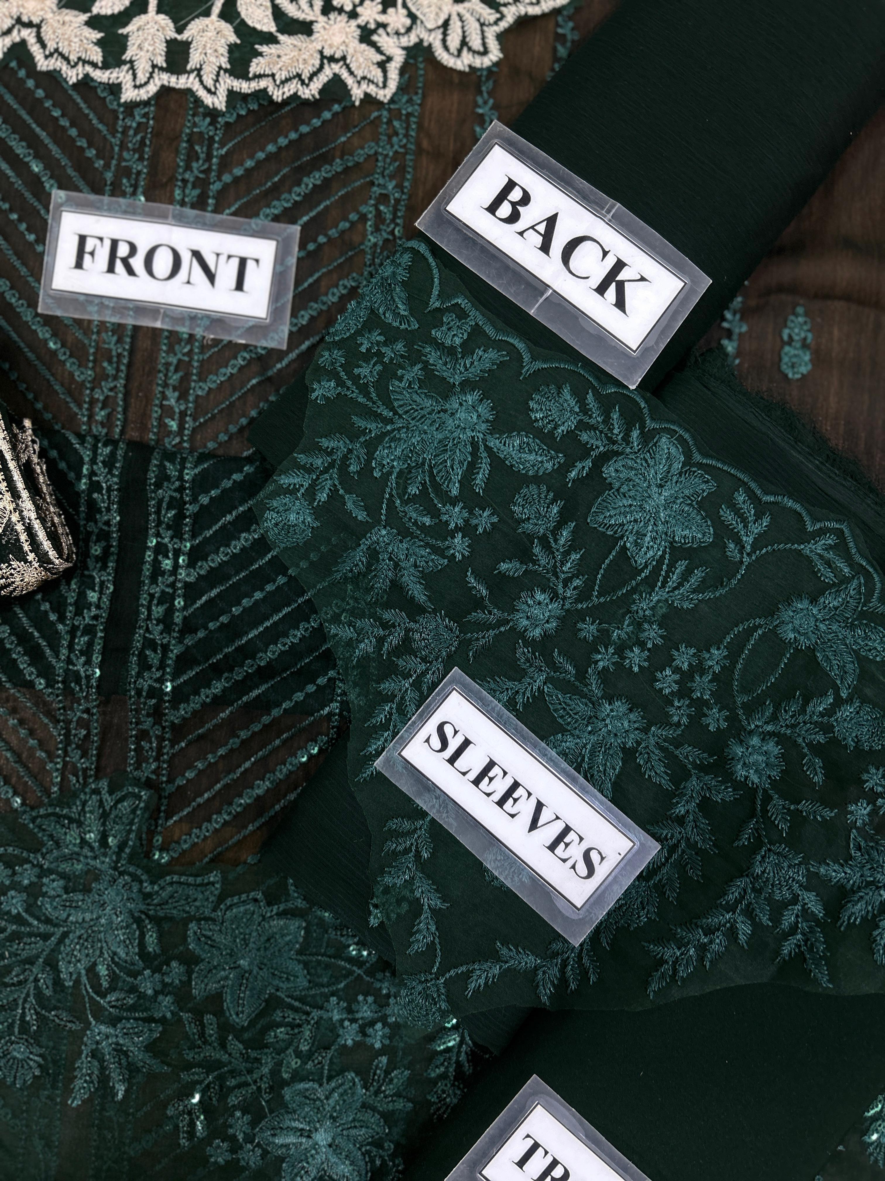 Azure Chiffon Embroidered Unstitched Collection