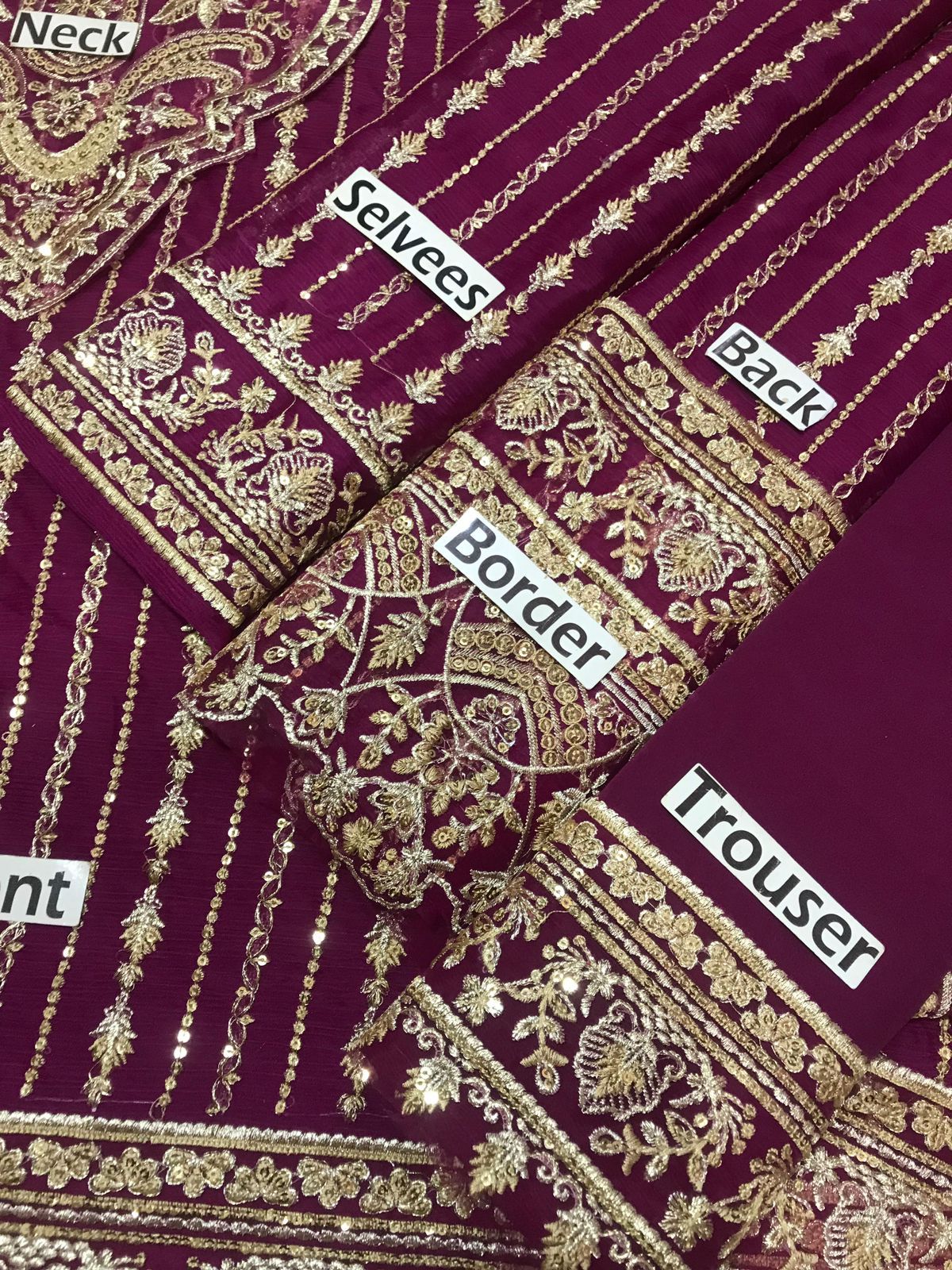 Presenting &nbsp:Kanwal Malik Chiffon Embroidered Unstitched Collection