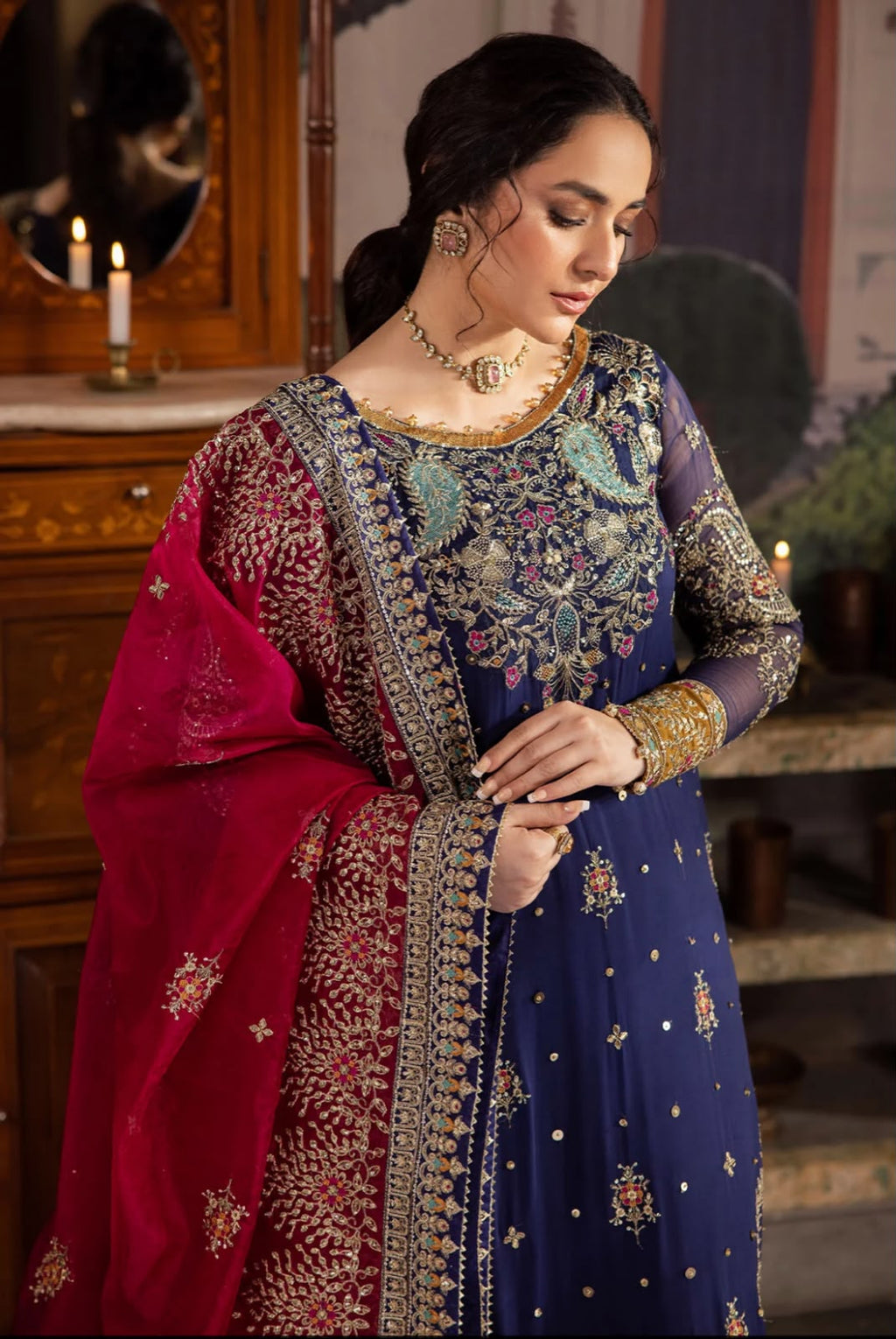 Nureh Chiffon Embroidered Unstitched Collection
