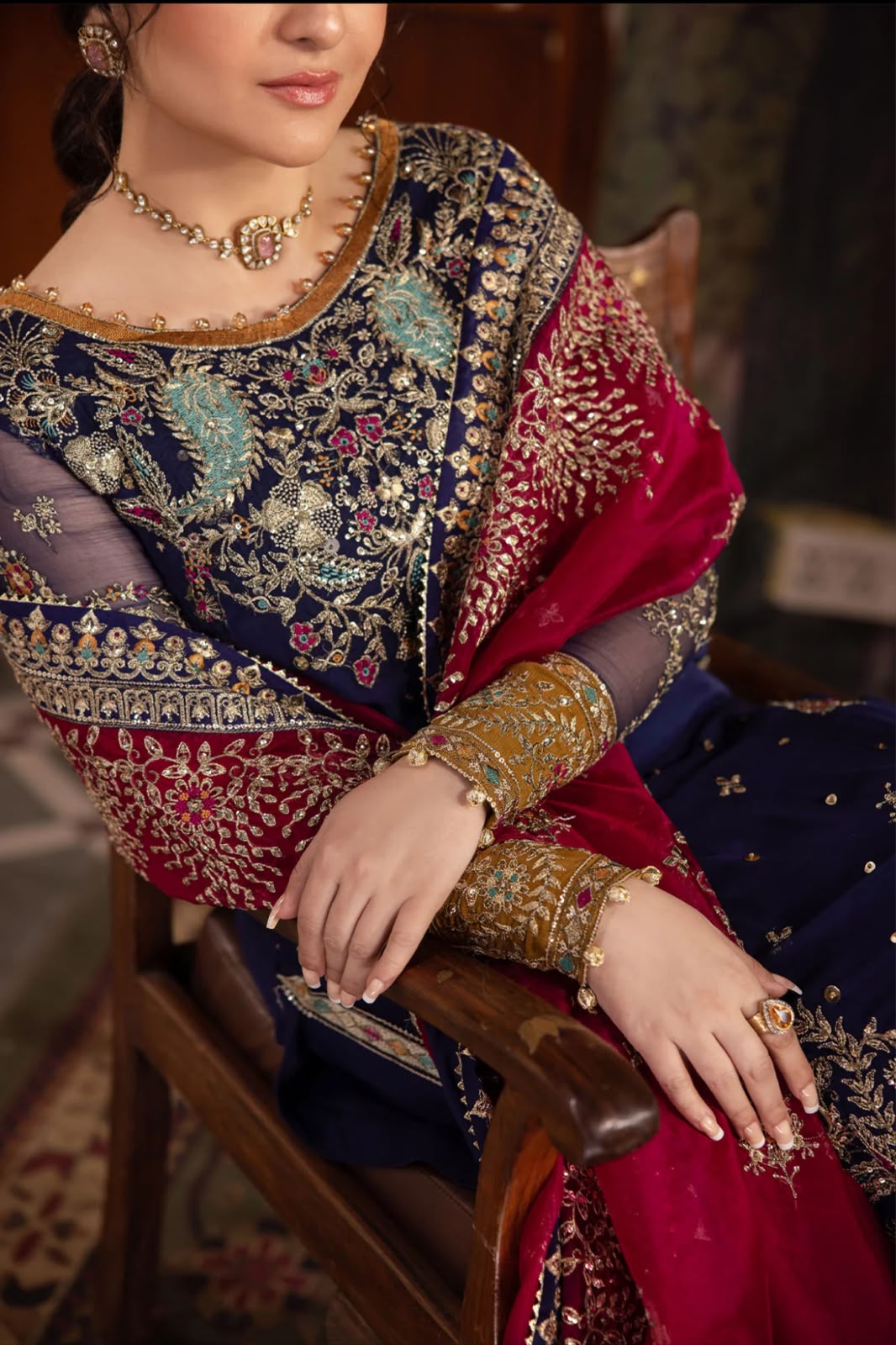 Nureh Chiffon Embroidered Unstitched Collection