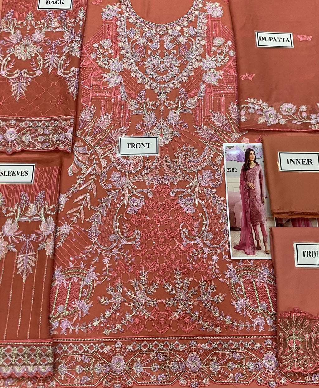 Ramsha Chiffon Embroidered Collection