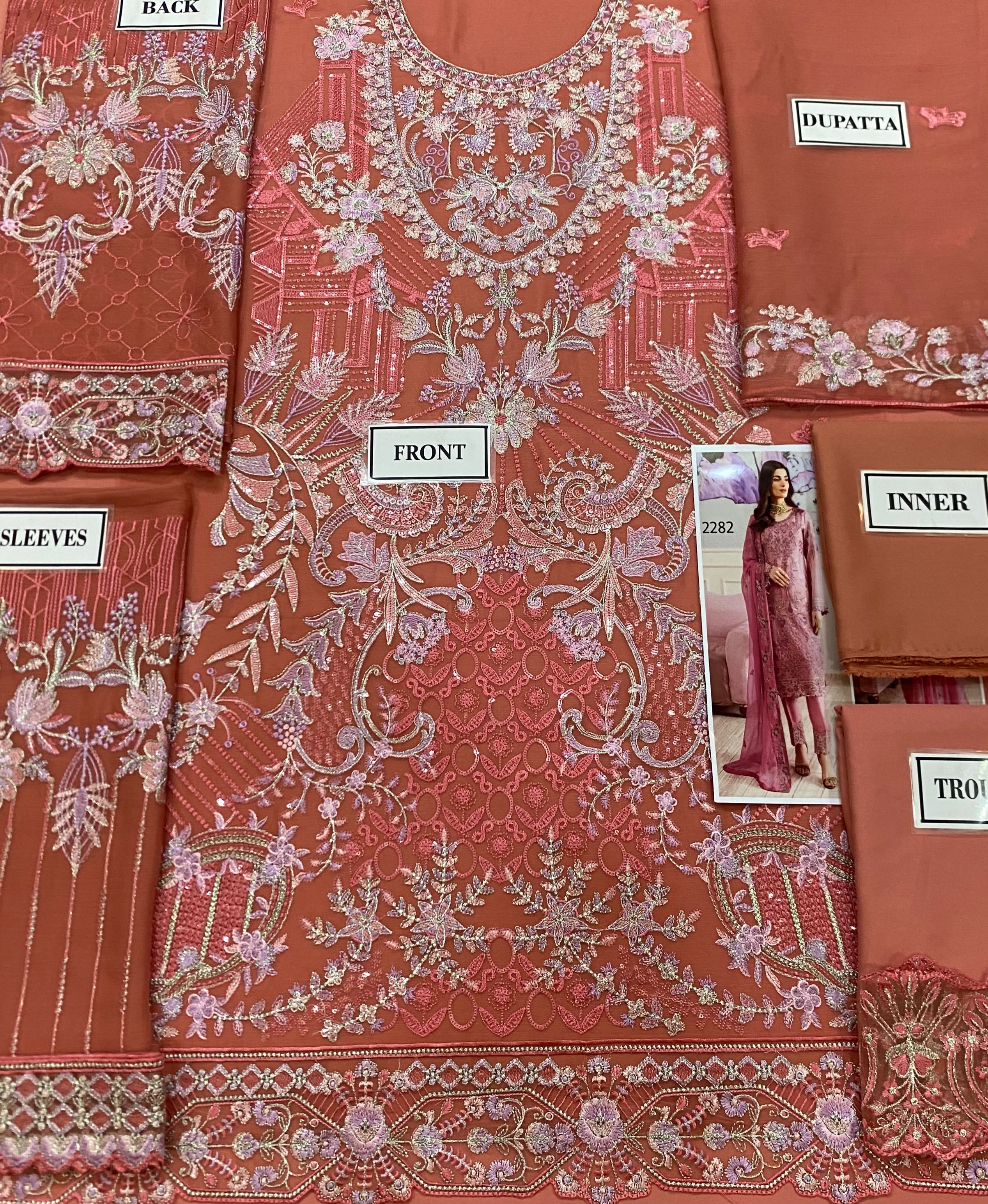 Ramsha Chiffon Embroidered Collection