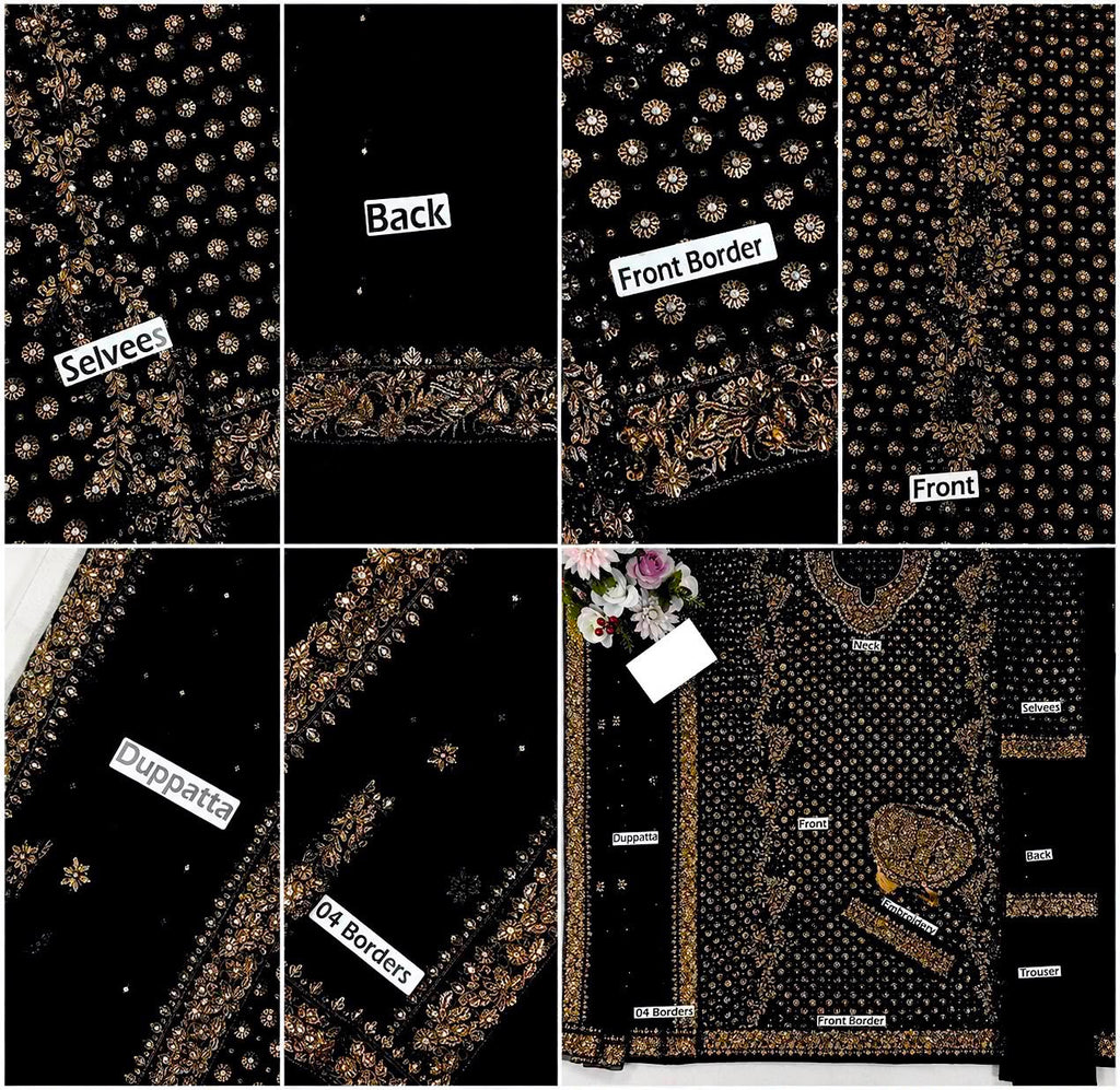 Haris Shakeel Addawork Formal Wedding Collection-BLACK