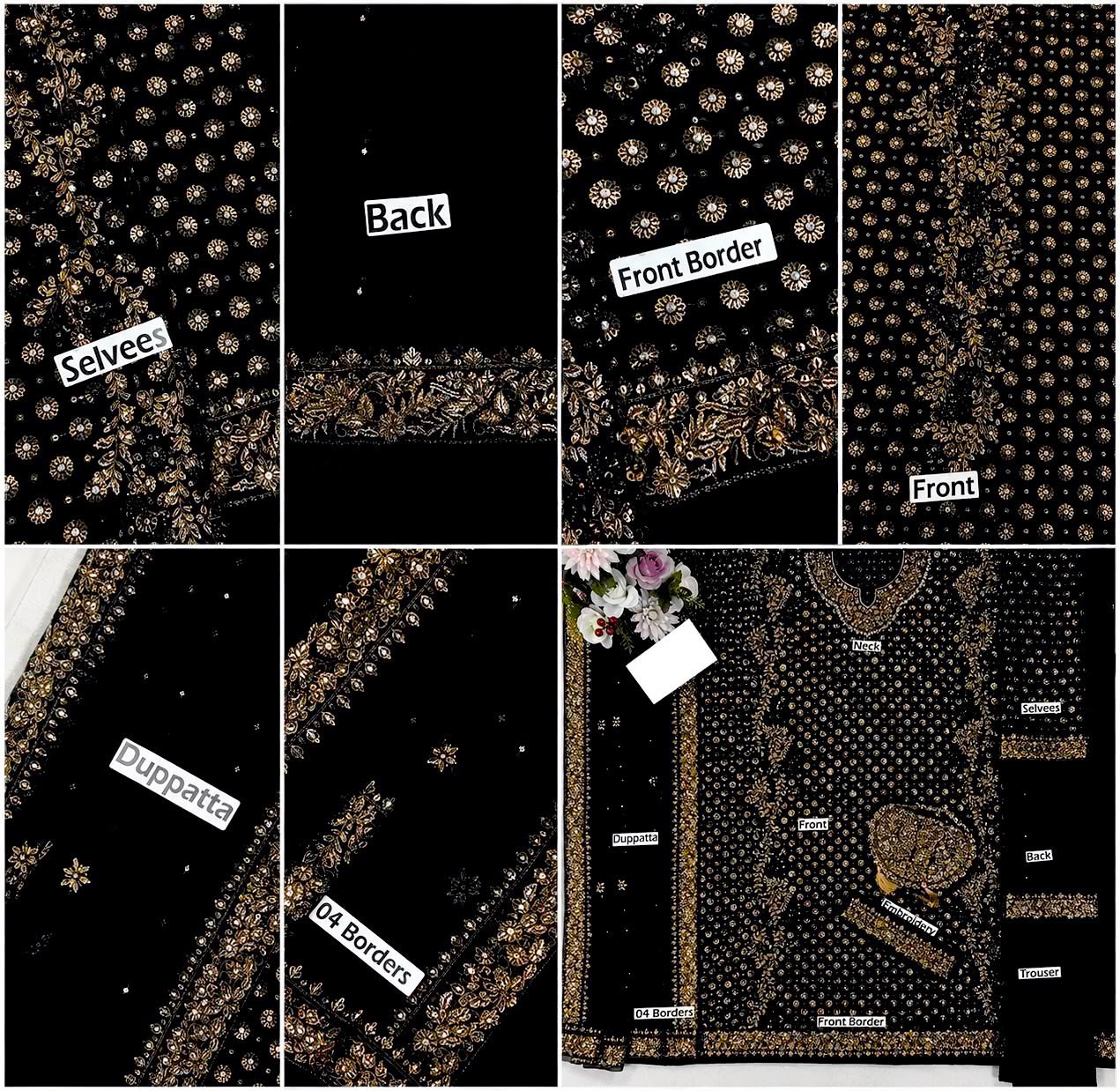 Haris Shakeel Addawork Formal Wedding Collection-BLACK